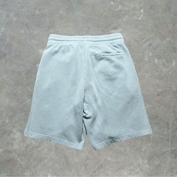 ☀️ The North Face Sweat Shorts Mens Size Small Green/Blue - Picture 2 of 7